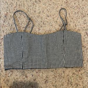 Plaid brandy Melville crop top